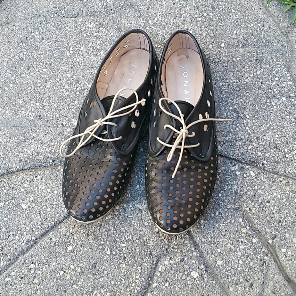 Jonak artsy leather lace up shoes size 38